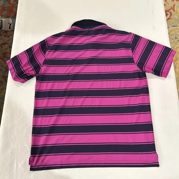 Nike‎ Golf Mens Dri Fit Polo style Golf Shirt XL Purple/Navy 416582-440 EUC - Picture 3 of 3